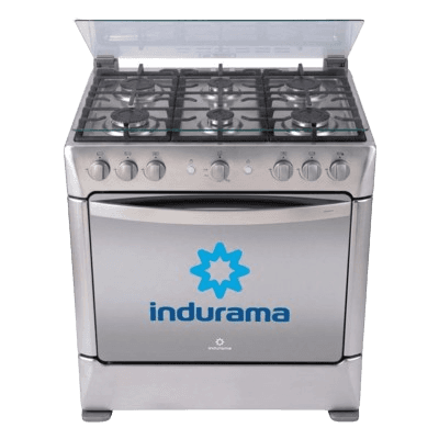 Cocina 6 hornillas indurama